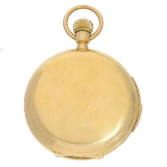 Heavy English gold minute repeating lever watch Circa 1885
