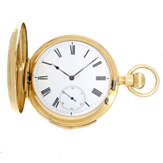 Heavy English gold minute repeating lever watch Circa 1885