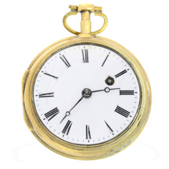 Pocket watch with hidden enamel erotic scene Circa 1820