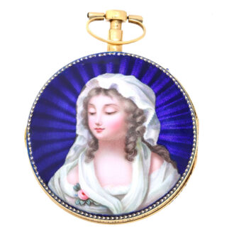 Repeater with beautiful enamel painting France circa 1810 Repeater with beautiful enamel painting France circa 1810