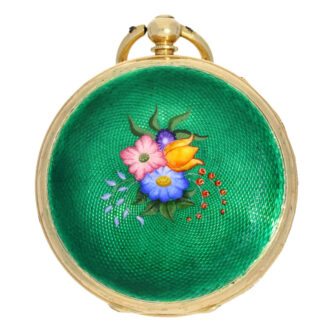 Gold ladies pocket watch with center seconds Circa 1825