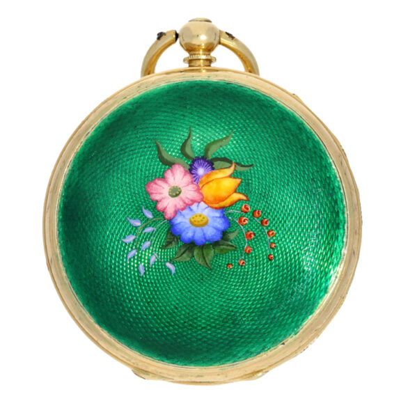 Gold ladies pocket watch with center seconds Circa 1825Gold ladies pocket watch with center seconds Circa 1825 Gold ladies pocket watch with center seconds Circa 1825