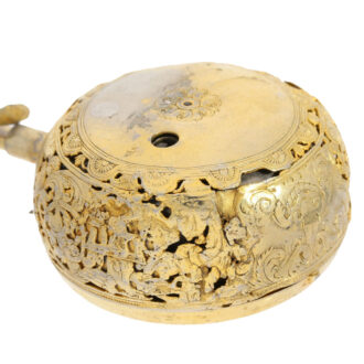 Austrian gilt half quarter hour repeating pocket watch Circa 1725 Austrian gilt half quarter hour repeating pocket watch Circa 1725