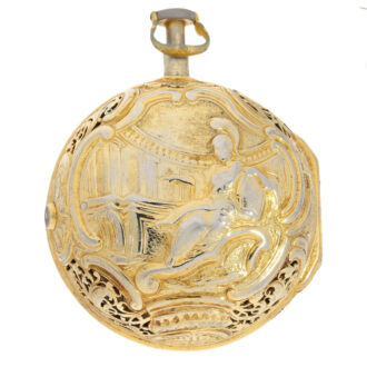 Austrian gilt half quarter hour repeating pocket watch Circa 1725 Austrian gilt half quarter hour repeating pocket watch Circa 1725