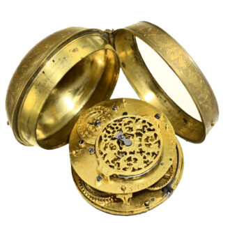 French Louis XIV Oignon gilt pocket watch Circa 1700