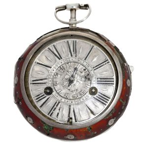 Gilt paircase verge pocket watch with alarm Circa 1690