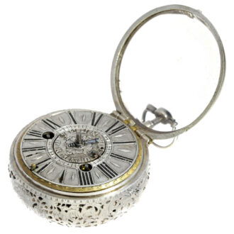Gilt paircase verge pocket watch with alarm Circa 1690 Gilt paircase verge pocket watch with alarm Circa 1690