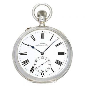 Heavy silver Glashütte deck pocket watch Circa 1915