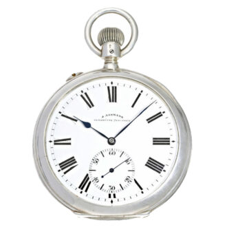 Heavy silver Glashütte deck pocket watch Circa 1915