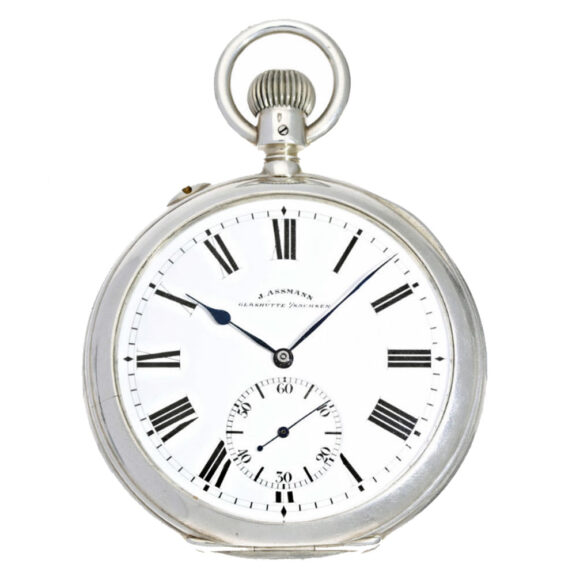 Heavy silver Glashütte deck pocket watch Circa 1915