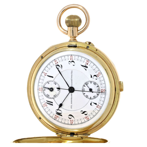 Early Glashütte precision watch with chronograph Circa 1880 Early Glashütte precision watch with chronograph Circa 1880