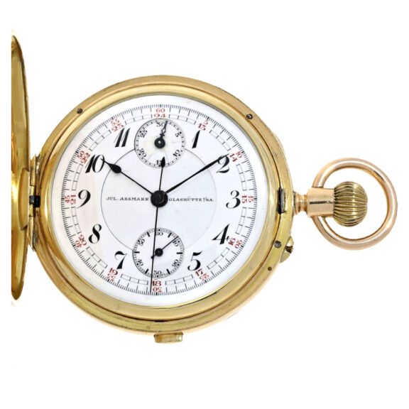 Early Glashütte precision watch with chronograph Circa 1880 Early Glashütte precision watch with chronograph Circa 1880