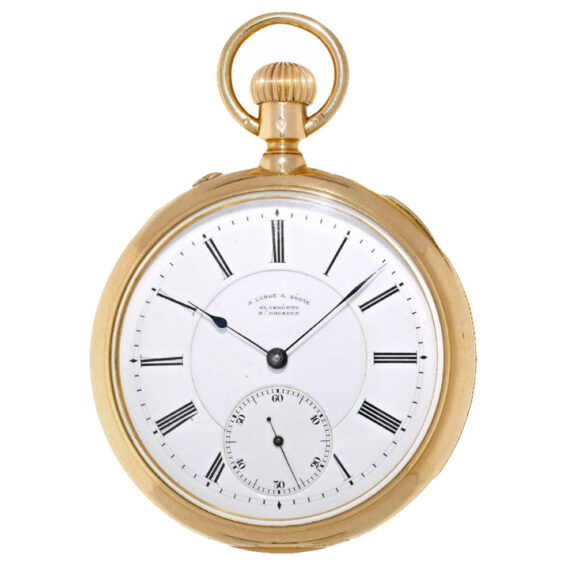 German 18 K gold open faced anker chronometer Circa 1898