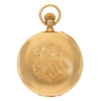 German 18 K gold open faced anker chronometer Circa 1898