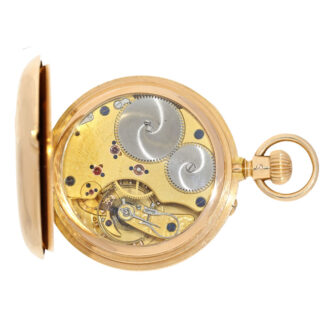 German 18 K gold open faced anker chronometer Circa 1898