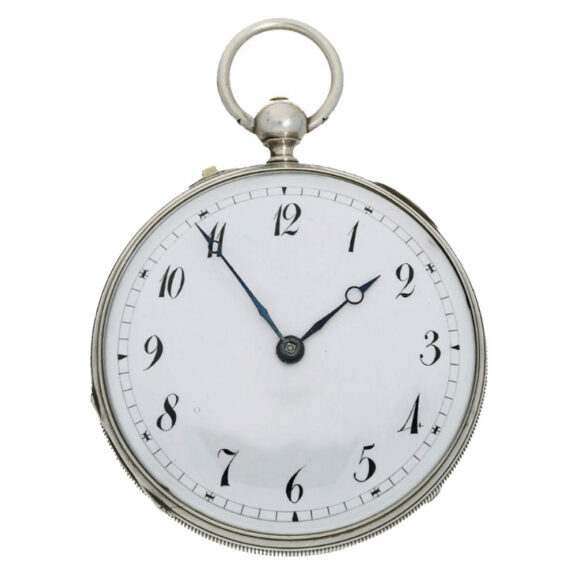 Swiss silver grande and petite sonnerie repeating watch Circa 1820 Swiss silver grande and petite sonnerie repeating watch Circa 1820