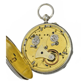 Swiss silver grande and petite sonnerie repeating watch Circa 1820 Swiss silver grande and petite sonnerie repeating watch Circa 1820