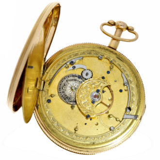 French 18K gold repeating Jacquemart automaton Circa 1820
