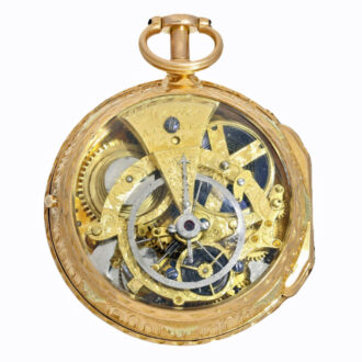 Skeletonized verge pocket watch with repeater Circa 1775 Skeletonized verge pocket watch with repeater Circa 1775