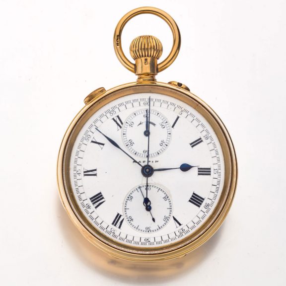 Gold split-seconds chronograph lever watch Circa 1874 Gold split-seconds chronograph lever watch Circa 1874