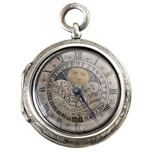 A German silver pair-cased verge pocket watch Circa 1680