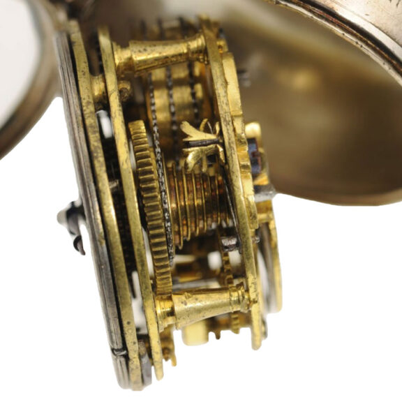 A German silver pair-cased verge pocket watch Circa 1680 A German silver pair-cased verge pocket watch Circa 1680