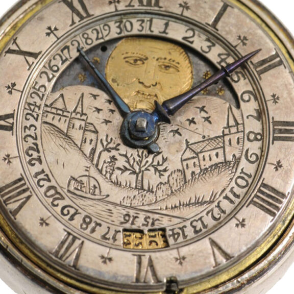 A German silver pair-cased verge pocket watch Circa 1680 A German silver pair-cased verge pocket watch Circa 1680