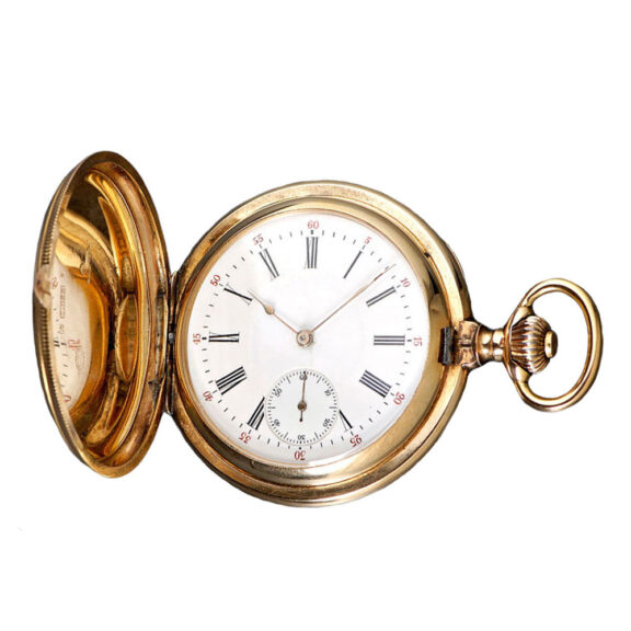 A gold Swiss hunter case pocket watch Circa 1905