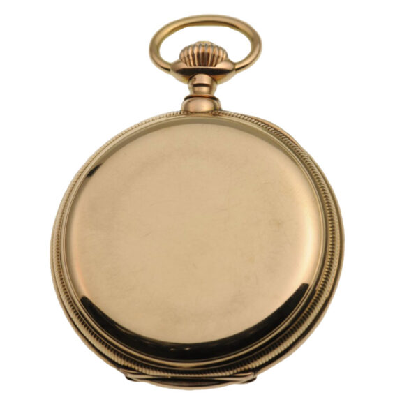A gold Swiss hunter case pocket watch Circa 1905 A gold Swiss hunter case pocket watch Circa 1905