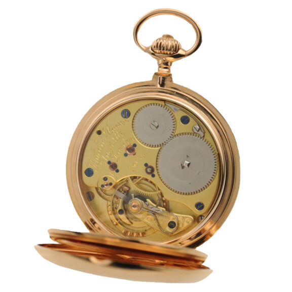 A German 14K pink gold pocket watch Circa 1895 A German 14K pink gold pocket watch Circa 1895