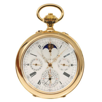 French open faced astronomical pocket watch Circa 18