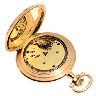 German gold unique watch "Grande Sonnerie" Circa 1895