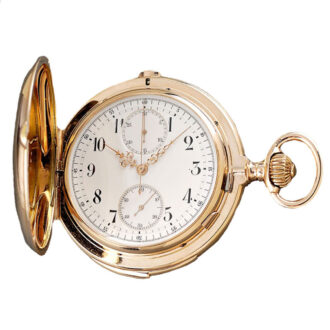 A Gold German pocket watch with carillon Circa 1900