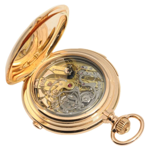 A Gold German pocket watch with carillon, Circa 1900 A Gold German pocket watch with carillon, Circa 1900