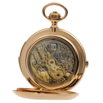 A Gold German pocket watch with carillon, Circa 1900