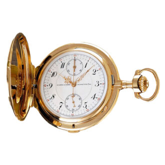 German gold hunting cased lever chronograph Circa 1916