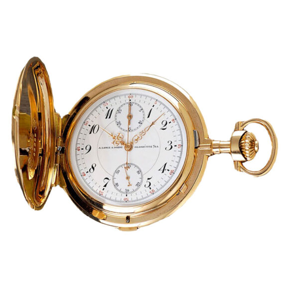 German gold hunting cased lever chronograph Circa 1916 German gold hunting cased lever chronograph Circa 1916