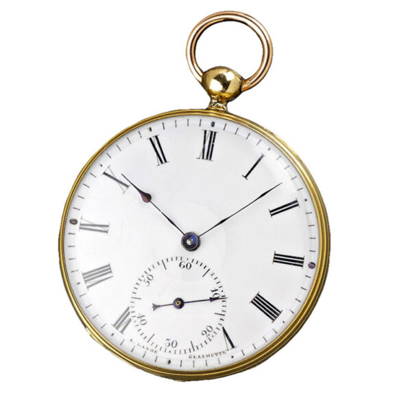 A German Glashütte keywind pocket watch Circa1854/1855