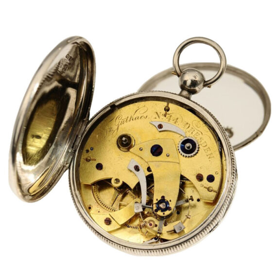 A German silver early pocket chronometer, Circa 1820 A German silver early pocket chronometer, Circa 1820