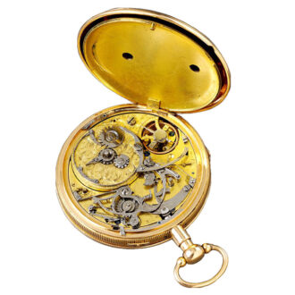 A Swiss repeating watch with musical movement, Circa 1810
