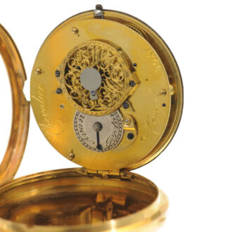 A Swiss pocket watch studded with half pearls Circa 1790