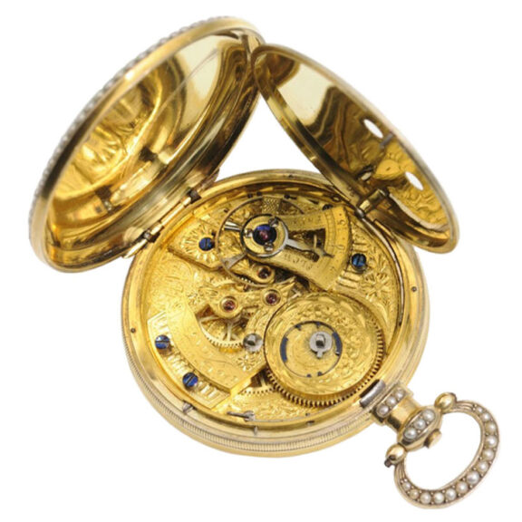 Swiss rare silver watch "Bouquet of Summer Flowers"Circa 1835 Swiss rare silver watch "Bouquet of Summer Flowers"Circa 1835