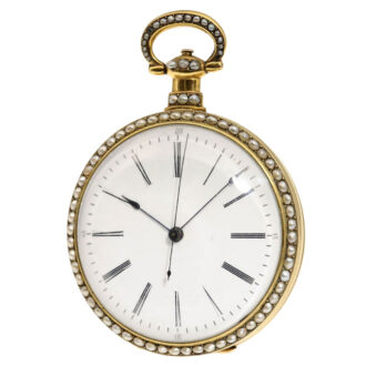 Swiss gilt duplex watch made for the Chinese market Circa 1880