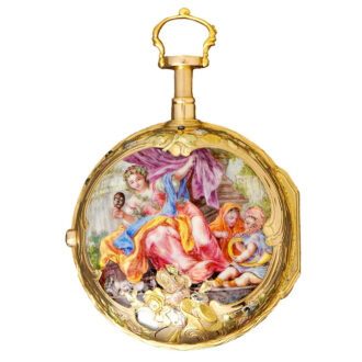 French gold quarter repeating "à quatre couleurs" Circa 1770