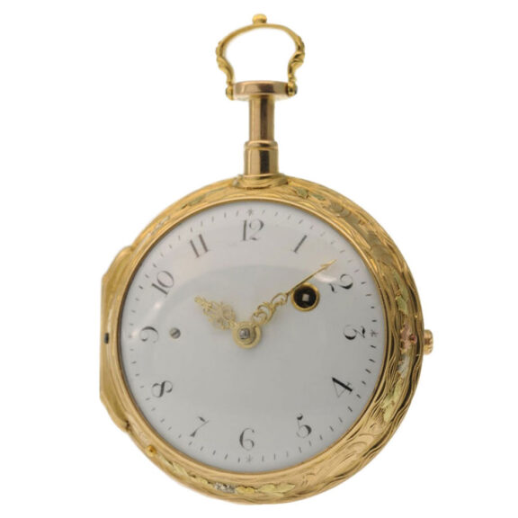 A French gold quarter repeating "à quatre couleurs"Circa 1770 A French gold quarter repeating "à quatre couleurs"Circa 1770