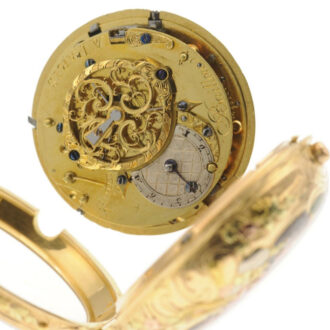 A French gold quarter repeating "à quatre couleurs"Circa 1770