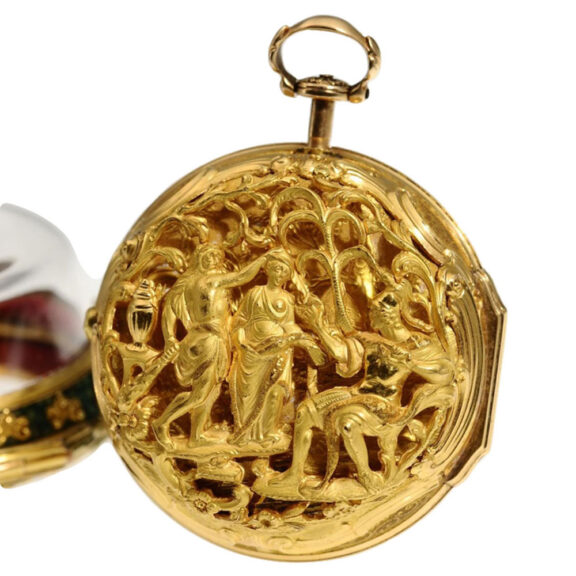 A unique English triple cased verge pocket watch, Circa 1773 A unique English triple cased verge pocket watch, Circa 1773