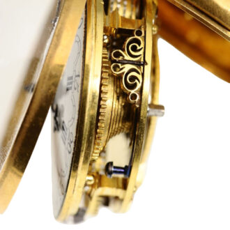 A unique English triple cased verge pocket watch, Circa 1773