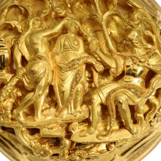 A unique English triple cased verge pocket watch, Circa 1773