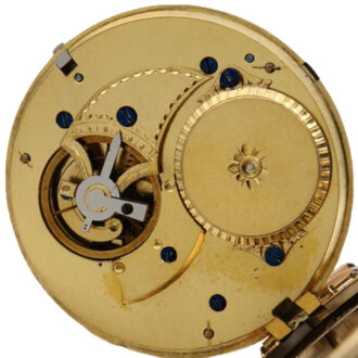 Swiss gold, enamel and pearl set cylinder watch Circa 1806